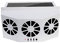 MACHSWON Solar Thin Window Fan Solar Powered Car Exhaust Fan with Three Fans 1.5W ABS White