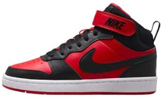 Nike Garçon Court Borough Mid 2 GS Basketball-Shoes, Rouge, 40 EU