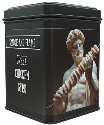 Greek Souvlaki Gyro Seasoning 200g, Gyros Seasoning Spice Blend Dry Rub, Mediterranean Spice Mix for BBQ, Grilled Chicken, Pork, Shrimp, Doner Kebabs, Koftes, Mild Heat, Vegan and No Gluten