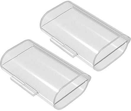 2 Slot AA Battery Storage Box Transparent PP Battery Holder Organizer Protective Cover Case 1-2pcs AA Battery Protective Box Storage Box Organizer