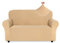 Easy-Going Sofabezüge, 2-Sitzer, rutschfest, Stretch-Jacquard-Sofabezüge für Haustier, Hund, 1 Stück, Couchbezug für Ledersofa, Wohnzimmer, waschbare Sofabezüge, Möbelschoner, Beige