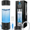 BlueHydro® 500ml Hydrogen Water Bottle with Hydrogen Inhalation, Portable Rechargeable Hydrogen Water Generator Bottle with SPE & PEM Technology, Improve Water in 3 Minutes, Hydrogen Water Bottle UK
