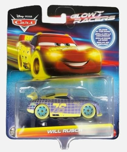 Disney Pixar Cars Glow Racers - Will Rusch - Cars Metal