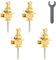Guitar Strap Locks 4Pcs, Quick Release Metal Guitar Strap Locks with Wrench, Guitar Strap Locks Buttons Metal End Pins for Acoustic Classical Electric Guitar Bass, Guitar Security Strap Locks Set
