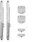 EXTRWORY Lot de 2 amortisseurs de tiroir, fermeture automatique en alliage de zinc, amortisseurs pour tiroirs coulissants (charge maximale : 40 kg)