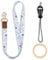 Ymapinc Blume Schlüsselband zum Umhängen, Universal Schlüsselband mit Metall Ring und Schlüsselanhänger Personalisiert Lanyard für ID Card Holder Arbeitsausweis Kartenhalter Studentenausweis(51cm)