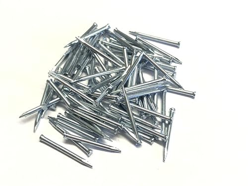 TECK Stahlnägel Sockelleistenstifte Ø1,5mm x 25mm verzinkt - 100 Stück | Extra stabil für Mauerwerk & Sockelleisten | Made in Germany