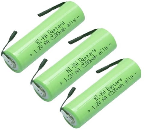 1.2V 2200mah Shaver Battery T860 T870 T900 T960 T970 WS400 WS600 PQ212 PQ222 RQ320 YS502 Razors Battery Compatible for Philips(3pcs)