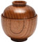 KBOLAE Bol en bois avec couvercle pour bébé et enfant Bol de service rond pour riz