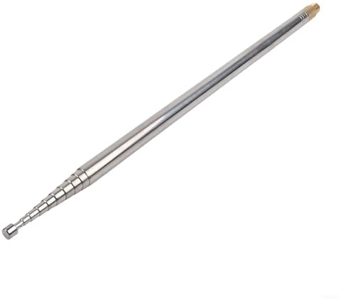 Minflora Telescopic Stainless Steel Whip Antenna 5.6m/5.28m/2.5m for GP and for Yagi Shortwave Amateur Radio, Reinforced M10 Thread Base for Stable Outdoor HF DX Use(2.5m)