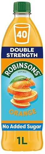 Robinso Squash 1L Variety Pack – Assorted Fruit Flavours, No Added Sugar, Concentrated Cordial Drink (Robinsons Double Strength Orange No Added Sugar Squash 1L)