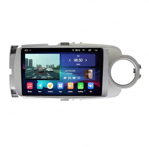 Car Radio per Toyota Yaris 2012-2017 9 Pollici Android 15 Auto Tablet Stereo con Bt Fm Gps Backup Camera Per, 4 Core 2G+64G