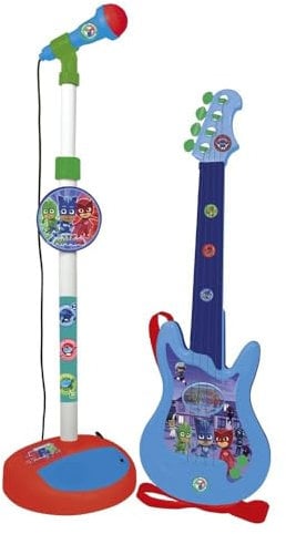 PJMasks- PJ Masks Guitarra y micrófono, 34 x 18 x 72 cm (Reig 2860)