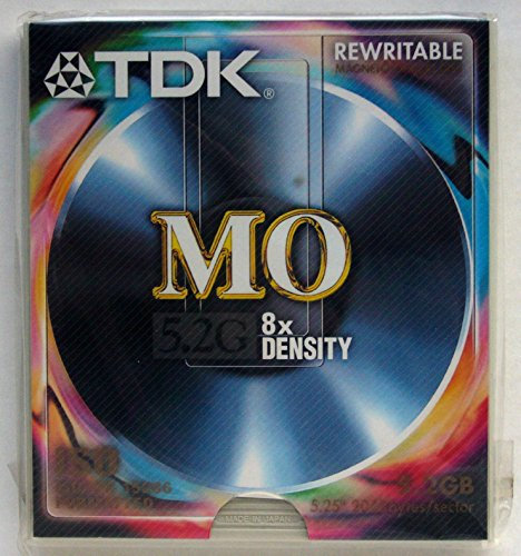 TDK Disco Magneto Ottico, Cartuccia 5,2 GB, 2048 Bytes/Sec, 5,25, RISCRIVIBILE