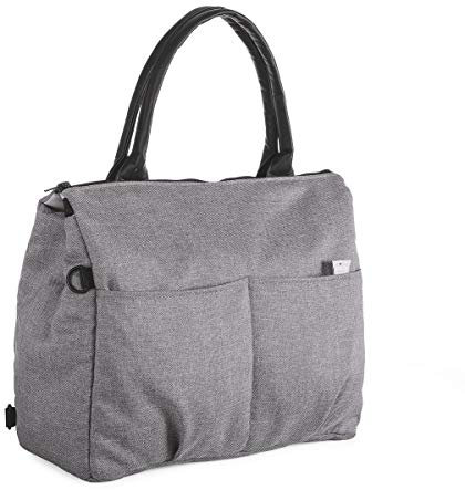 Chicco - Borsa organizer con fasciatoio, con manici, tracolla o da appendere al passeggino del bambino, colore grigio (Cool Grey)