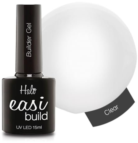 Pure Nails Halo Easi Build LED/UV Builder Gel Collection - Clear 15ml (N3000)