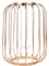 Gold Vase Nordic Schmiedeeisen Laterne-förmigen Blumenvase Glasröhre Metalldraht Kerzenhalter für Hochzeit Dekoration(Champagnergold)