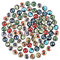 PandaHall 100 stücke 8mm Runde Tier Bösen Augen Flatback Glaskuppel Cabochons Edelsteine für Halloween Cameo Anhänger Schmuck Machen Handwerk Scrapbooking