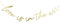 Club Green Banner Love is in The air, Gold, 26.8 x 0.3 x 33.5 cm