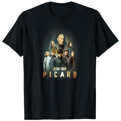 Star Trek: Picard Cast Collage Logo T-Shirt