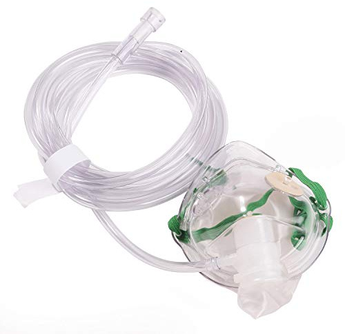 Máscara de oxígeno pediátrica no rebreather 7 tubo