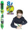 Rainbow Writer - Panda, Farbwechselstifte von Deluxebase. 8-in-1-Kugelschreiber, tolle Neuheitsstifte für Kinder und ideales Büro- oder Schulmaterial
