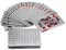 Jewellbox Silber Foil Luxury Deck of Playing Cards - Wasserfest - Professionell und Familienspiele - Silberbox - 52+2 Karten - Kartenspiel für alle Altersgruppen