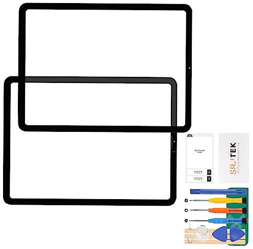 Remplacement pour iPad Air 4 2020 10.9 écran en Verre extérieur A2324, A2072, A2325, A2316 Panneau d'objectif en Verre Avant (Pas d'écran Tactile)