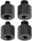 Frgyee 4 pièces Adaptateur de Vis de Caméra Filetage 1/4 Mâle à 3/8 Femelle et 3/8 Mâle à 1/4 Femelle Ensemble D'adaptateurs pour Moniteur de Caméra, Trépied, Support