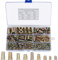 85 Pezzi Inserti Filettati Dado, 1/4x15(M6*15)Rivetti Filettati, Boccole Filettate per Legno, Bussole Filettate, Dadi Inserto di Fissaggio, Viti a Esagono Incassato Inserti Filettati per Mobili Legno