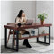 Computertisch Home-Office-Schreibtisch Aus Massivem Altholz, Bürotisch des Besprechungsraumleiters, Besprechungstisch, Schlafzimmer-Spieltisch Im Industriestil (Size : 200x80x75cm)