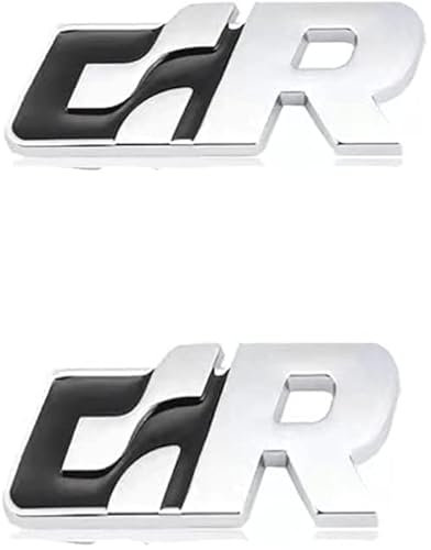 Yuzhao Aufkleber für VW R Racing für Golf für Tiguan, Heckkoffer, SR-Logo, 6,5 x 2,8 cm, 2 Stück