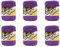 Lily Sugar'N Cream Black Currant Yarn - 6 Pack of 71g/2.5oz - Cotton - 4 Medium (Worsted) - 120 Yards - Knitting/Crochet