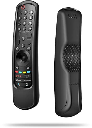 Fintie Silikonhülle für LG MR24GN MR24GA MR23GN MR23GA MR22GN MR22GA AN-MR21GA Fernbedienung, leicht, rutschfest, stoßfest, Schutzhülle für LG Smart TV Magic Remote 2021-2024, Schwarz