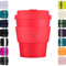 Ecoffee Cup 8oz 240ml Reusable Eco-Friendly 100% Plant Based Coffee Cup with Silicone Lid & Sleeve - Melamine Free & Biodegradable Dishwasher/Microwave Safe Travel Mug, Meridian gate