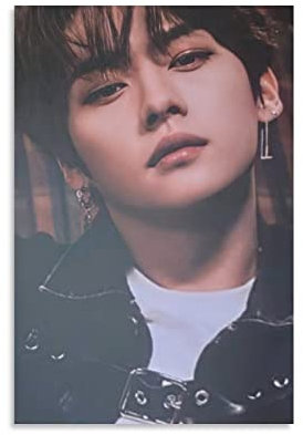 SKZ Stray Kids Lee Know Koreanische Sängerin Tänzerin Poster (1) Druck-Foto-Kunst-Malerei, Leinwand-Poster, Heimdekoration, Poster, 20 x 30 cm