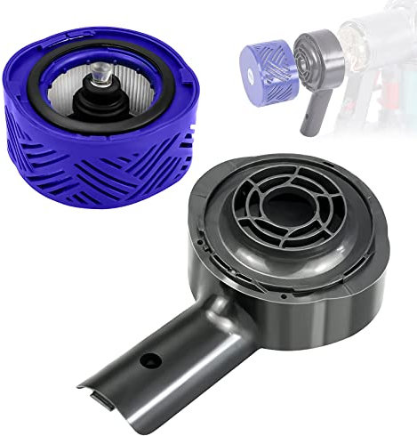 Fixbetter Motor Heckabdeckung und Heckfilter Kit für Dyson V6 DC58 DC59 DC61 DC62 DC74 Staubsauger Zubehör, Für Dyson Hepa-Filter-Umrüstsatz