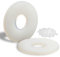 Mbsomnus 100 pièces Rondelle Plastique M6-18MM Rondelle Nylon Ondelles Plastique de petit diamètre extérieur Rondelles plates pour Machines Appareils électriques Plombiers