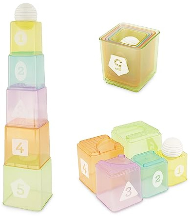 INFANTINO 215206-01 Cups & Balls Set Jouets d'activité, Multicolore, M