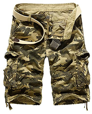 2023 Pantacourt Homme Cargo Pochette Plage Short De Travail Homme Chantier Taille Elastique Short De Sport Cargo Baggy Grand Taille Shorts Et Bermudas Homme Cargo