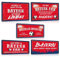 5er Set Fußball Blechschilder - Fussball Metallschild mit Spruch - Sport Schild Deko Zubehör Geschenk Fanartikel für Bayern Fan Liebhaber Begeisterte
