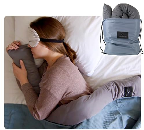 Cuddle Sleep Weighted Pillow - Sensory Pillow - Cuddles You to Sleep - Cool Touch Sleeve - Travel Friendly - 52inches - Weighted Blanket Alternative - Machine Washable & Durable - All Sleep Positions