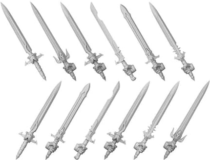 Green Stuff World Für Modelle & Miniaturen DakkaDakka Traitors Custom Wargaming Resin Bits (Chaos Schwerter x12#12406)