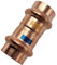 zbs24 Pressfittings Kupfer, Muffe 22mm (1 Stück), mit Dichtungen für Trinkwasser und Gasleitungen, V-Press Kontur, DVGW geprüft