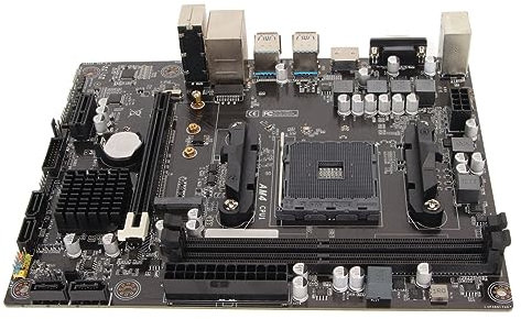 Placa Base A520 M ATX, Compatible con Ryzen 3.ª 4.ª 5.ª Generación, Memoria DDR4 de Doble Canal, PCIe X16, 6 GBS, Placa Base de Escritorio M.2 NVME para PC de Escritorio