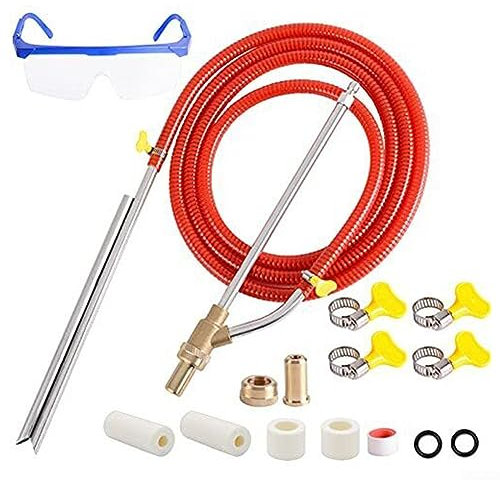 AIDNTBEO Pressure Washer Sandblasting Kit Sand Blaster for Pressure Washer 1/4 Quick Connect, Copper+Stainless Steel Material