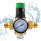 Überdruckventil Wasser Druckminderer, 1/2 Zoll Messing Verdickt Druckregler Wasser, Wasser Druckminderer Mit Filter und Manometer Geeignet für Häuser, Gebäude, Fabriken