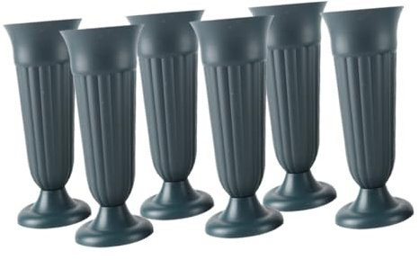 Milisten 6stücke Blumen Topf Aus Kunststoff Für Grab Dekoration Stabile Friedhofsblumentopf Mit Vasen Für Gräber Als Gedenkvase Für Urnenpflanzer