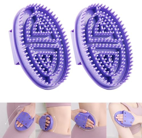 2 Stück Meridian Bürste, Meridianbürste Ergonomische Massagebürste, Professioneller Meridian-Bürste Meridian-Massagebürste Körperentspannung Massagekamm für Ätherische Öle Ganzkörper Entspannung