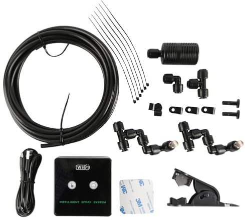 Laroal Sistema de nebulización temporizada con Tanque de Selva Tropical con WiFi Ajustable de 360°, Caja para Tortugas trepadoras pulverizador automático